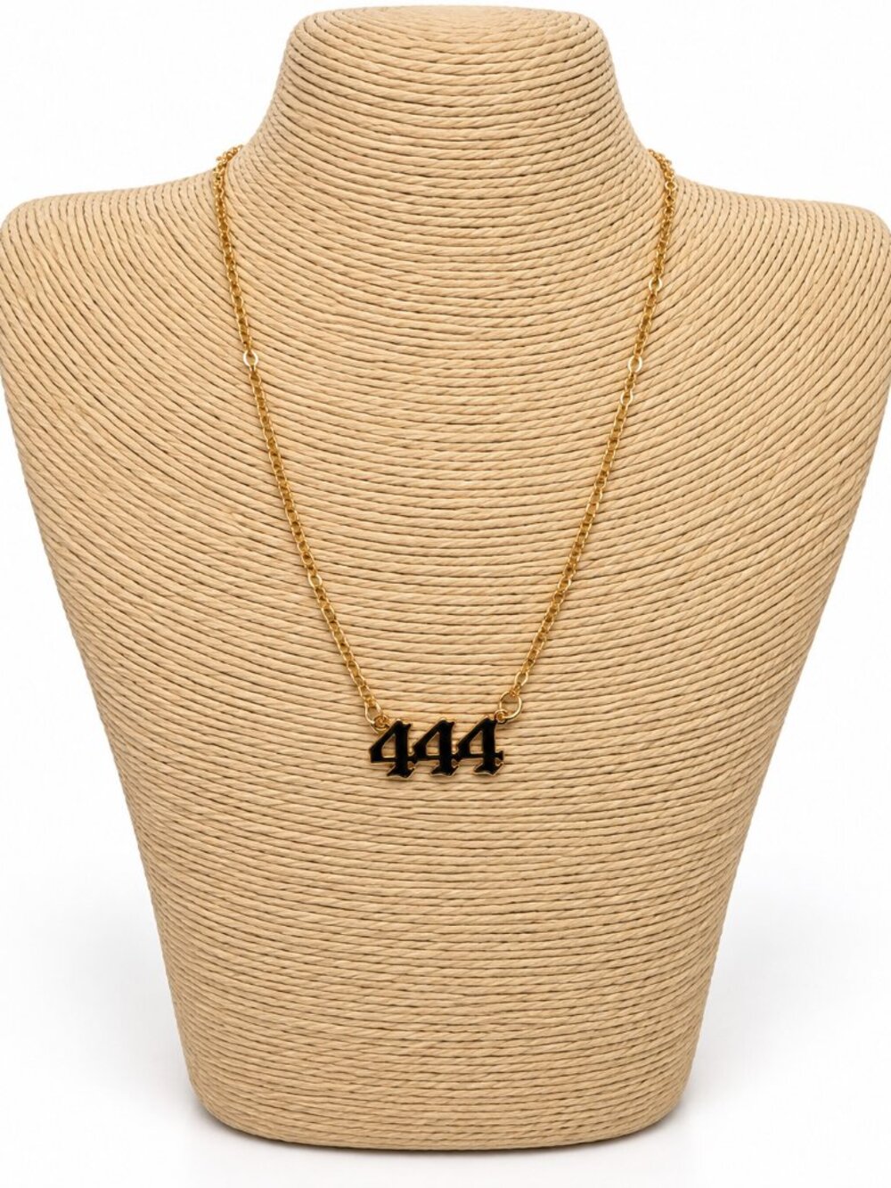 XMC NWT Gold Tone 444 Angel Number Necklace